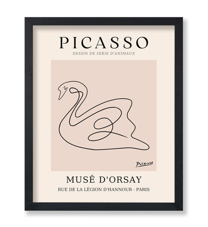 Picasso - One Line Swan Drawing