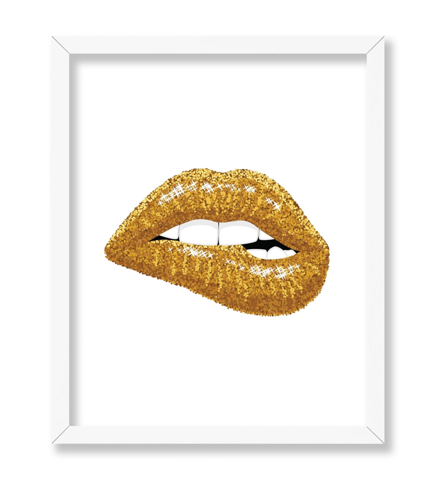 Sparkling Gold Lips