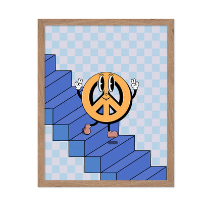 Peace on Stairs