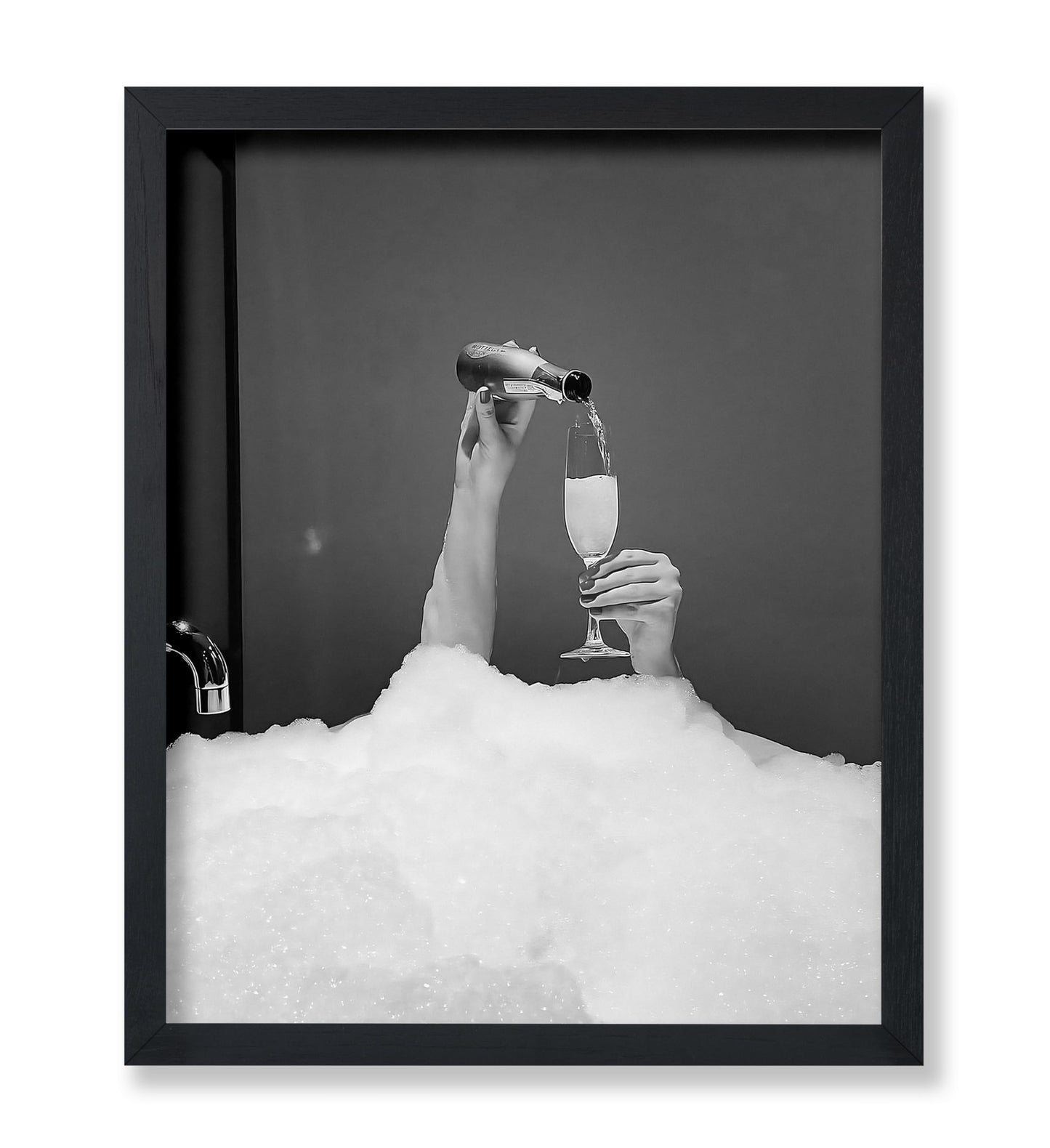 Drinking Wine in Bubble Bath