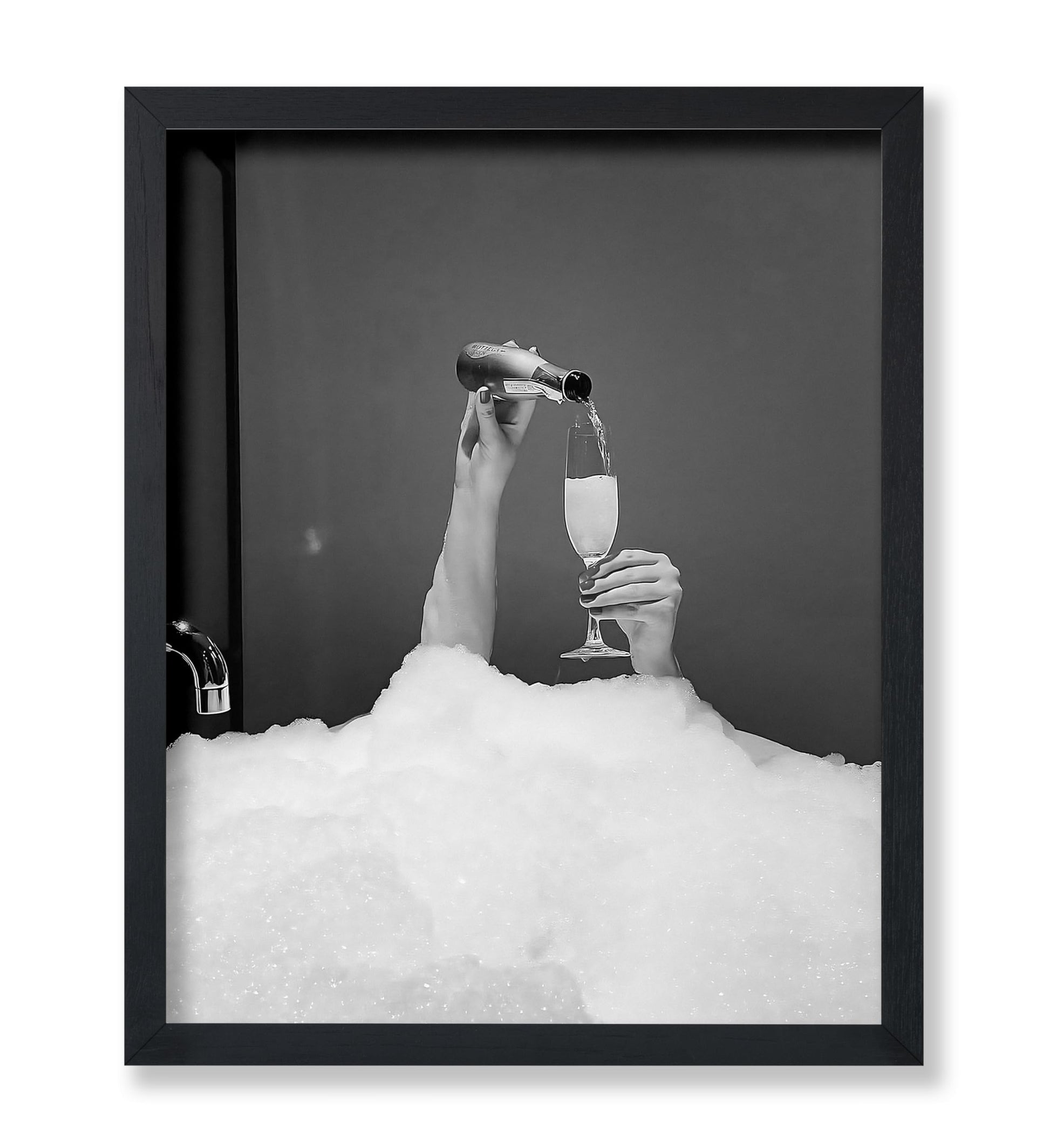 Drinking Wine in Bubble Bath