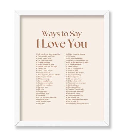 Ways To Say I Love You No4