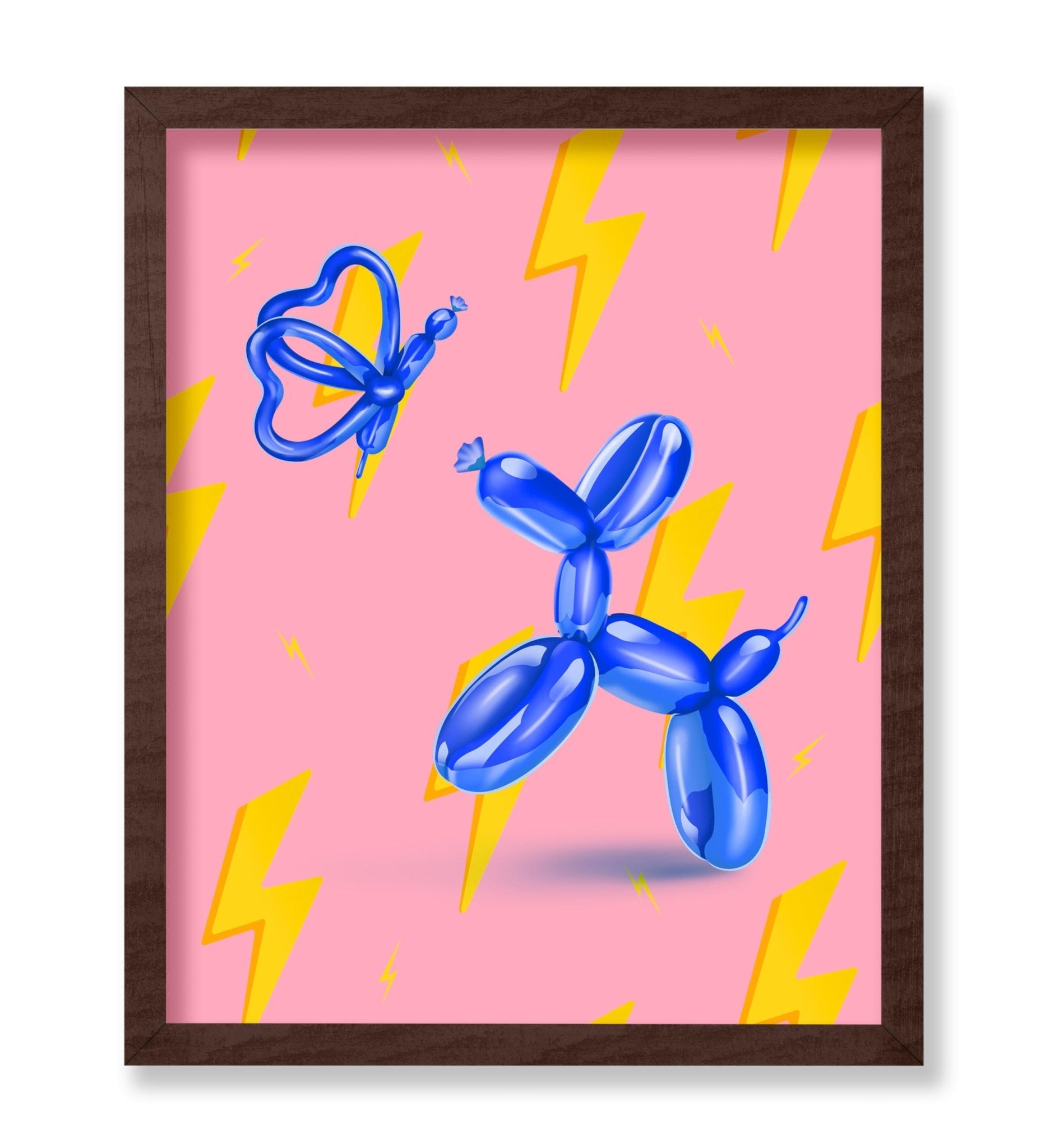 Jumping Balloon Dog and Butterfly No2