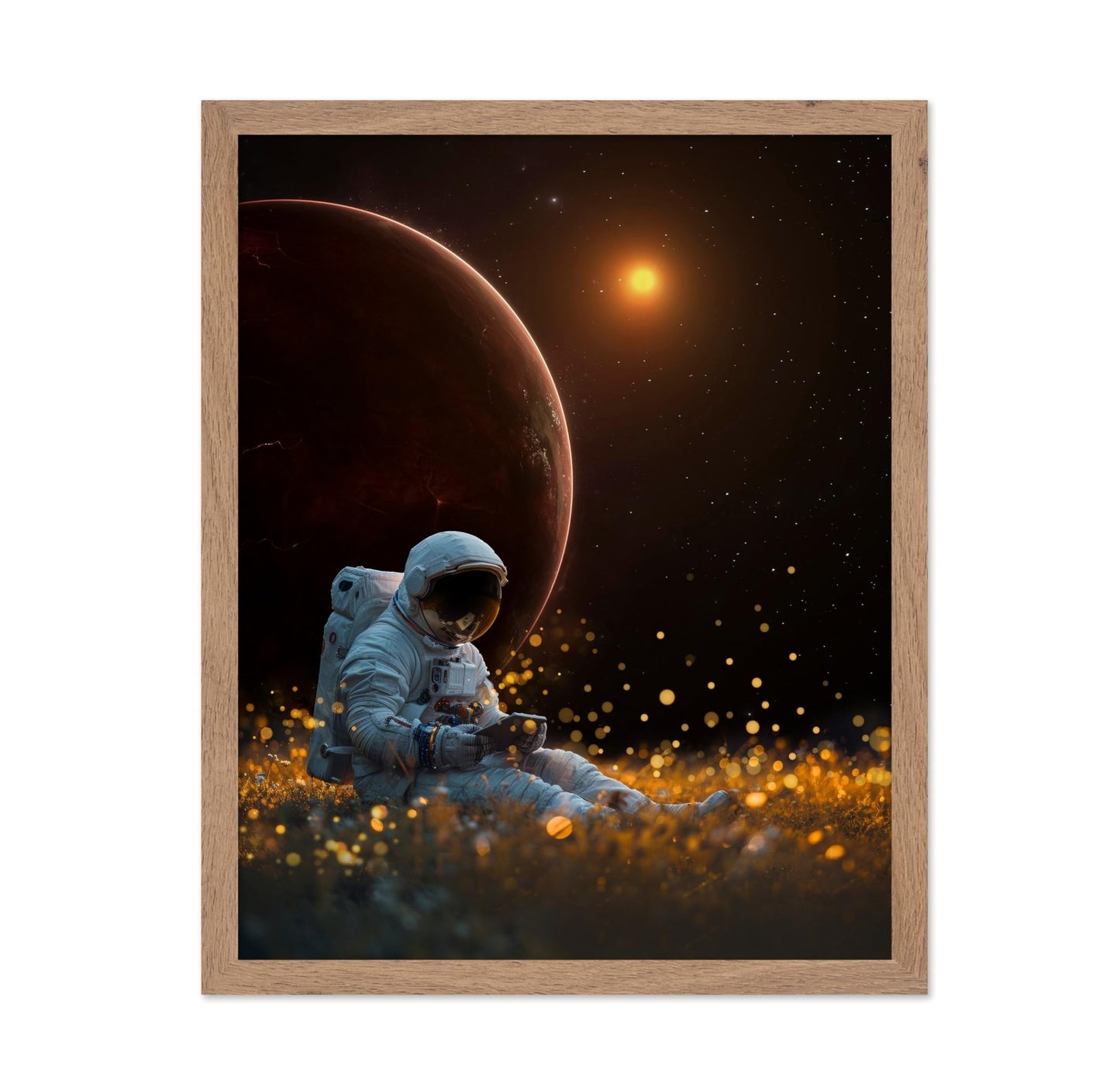 Astronaut on Space Meadow