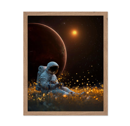 Astronaut on Space Meadow