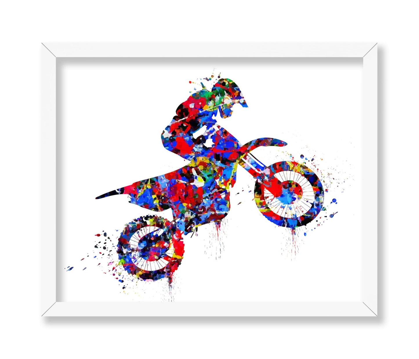 Watercolor Motocross No1