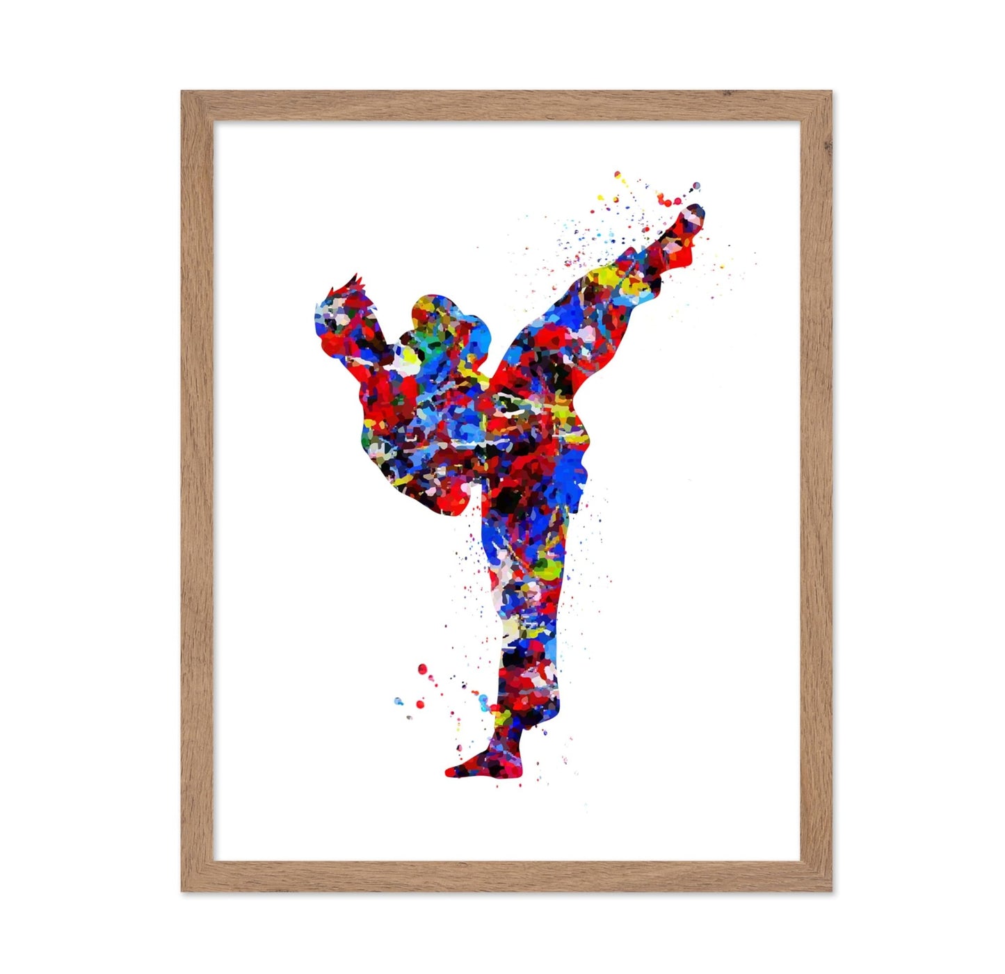 Watercolor Martial Arts No3
