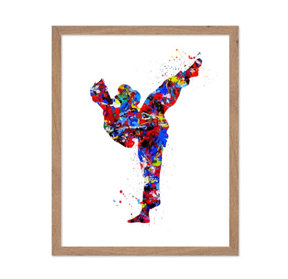 Watercolor Martial Arts No3