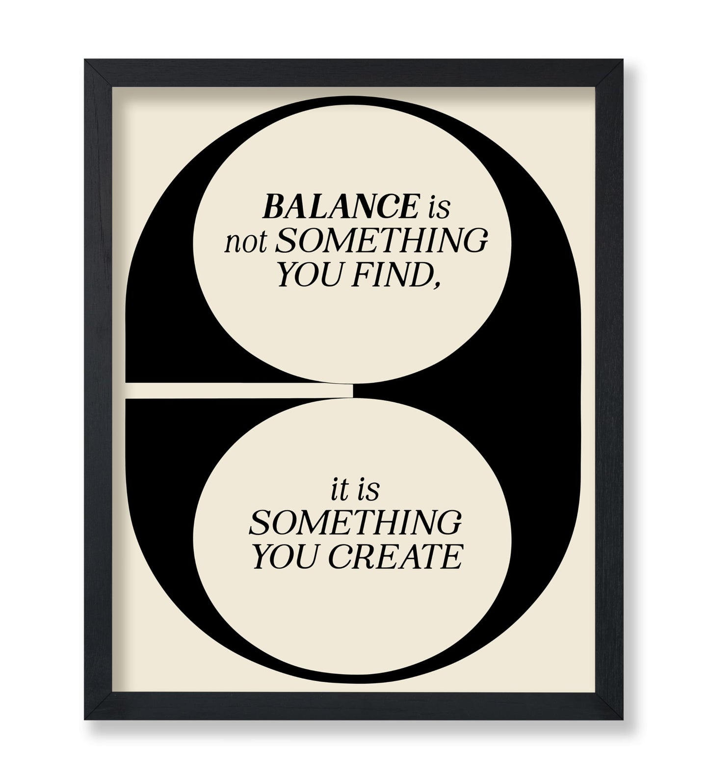 Balance Is Not Something You Find