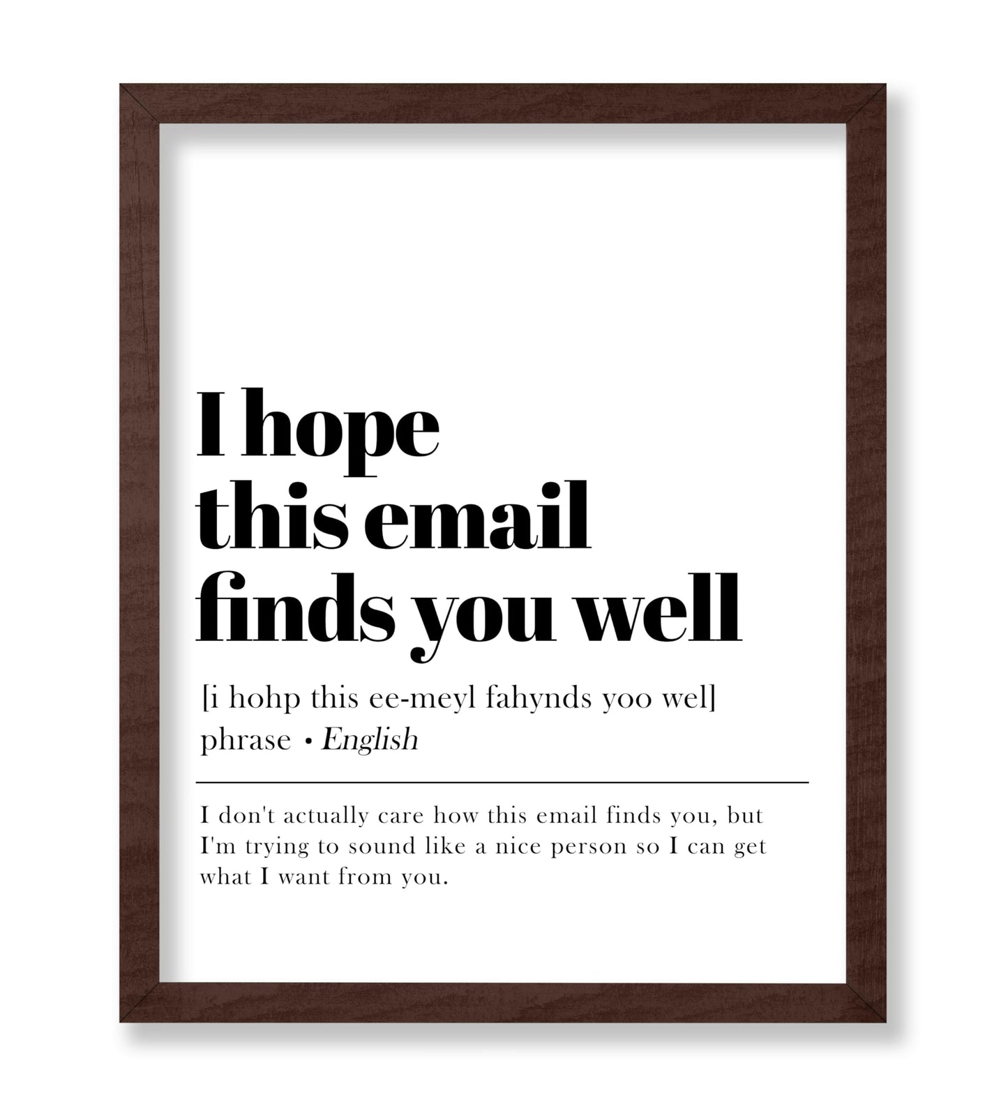 I Hope This Email Finds You Well