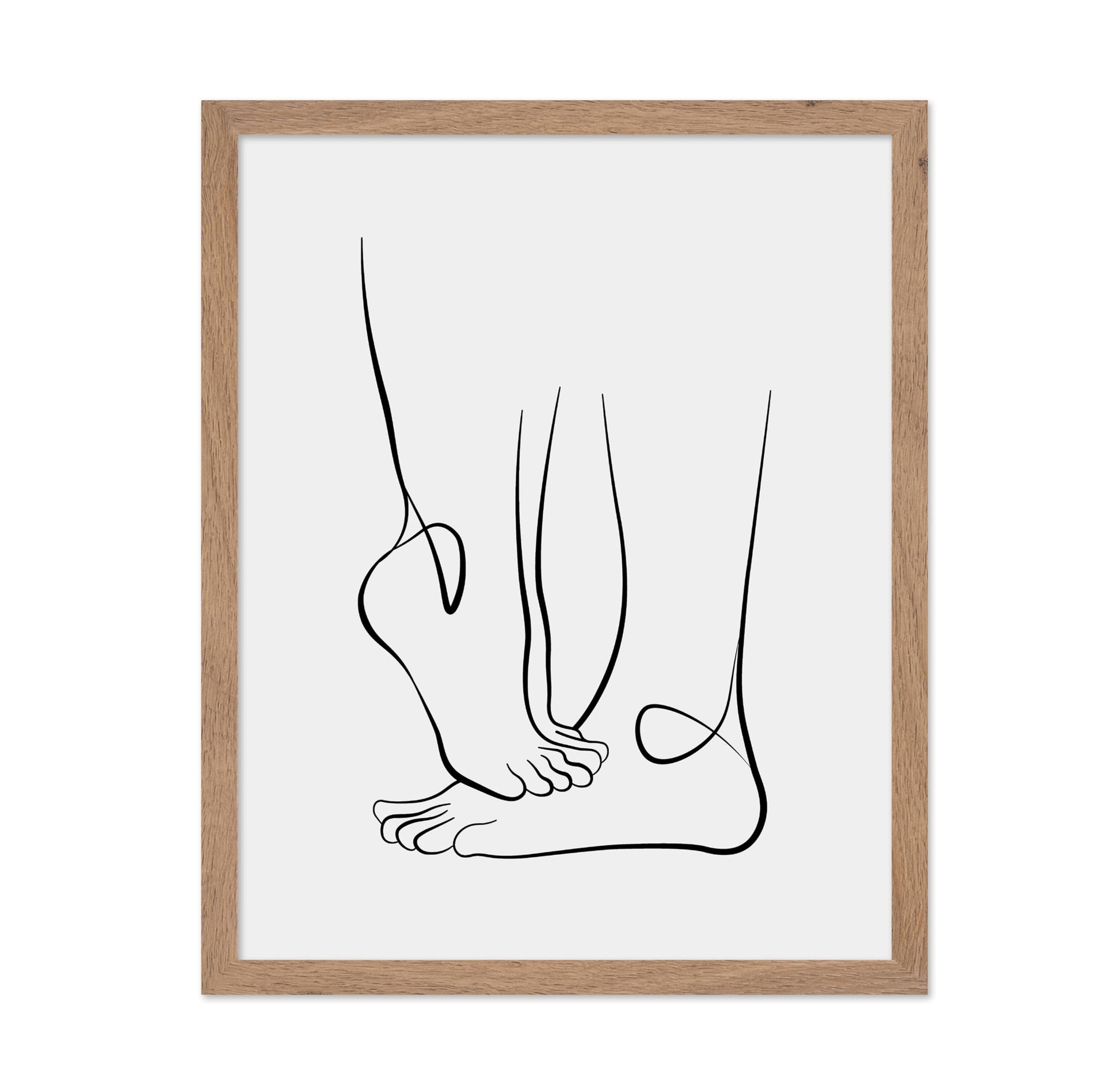 Couple's Feet Outline