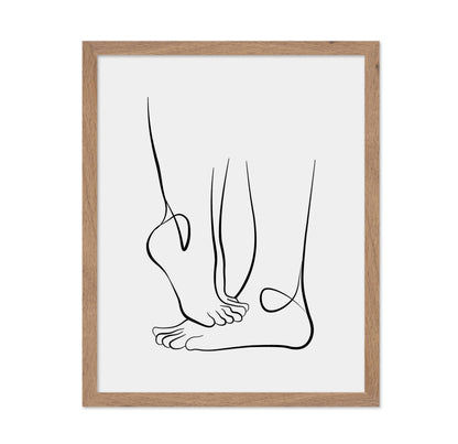 Couple's Feet Outline