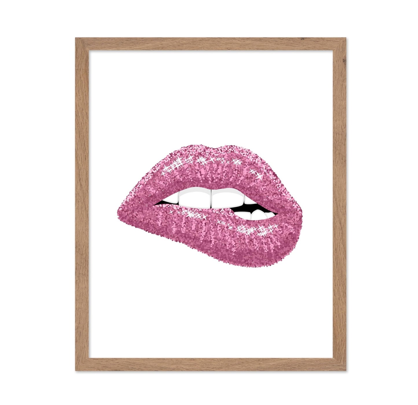 Pink Glitter Lip Bite