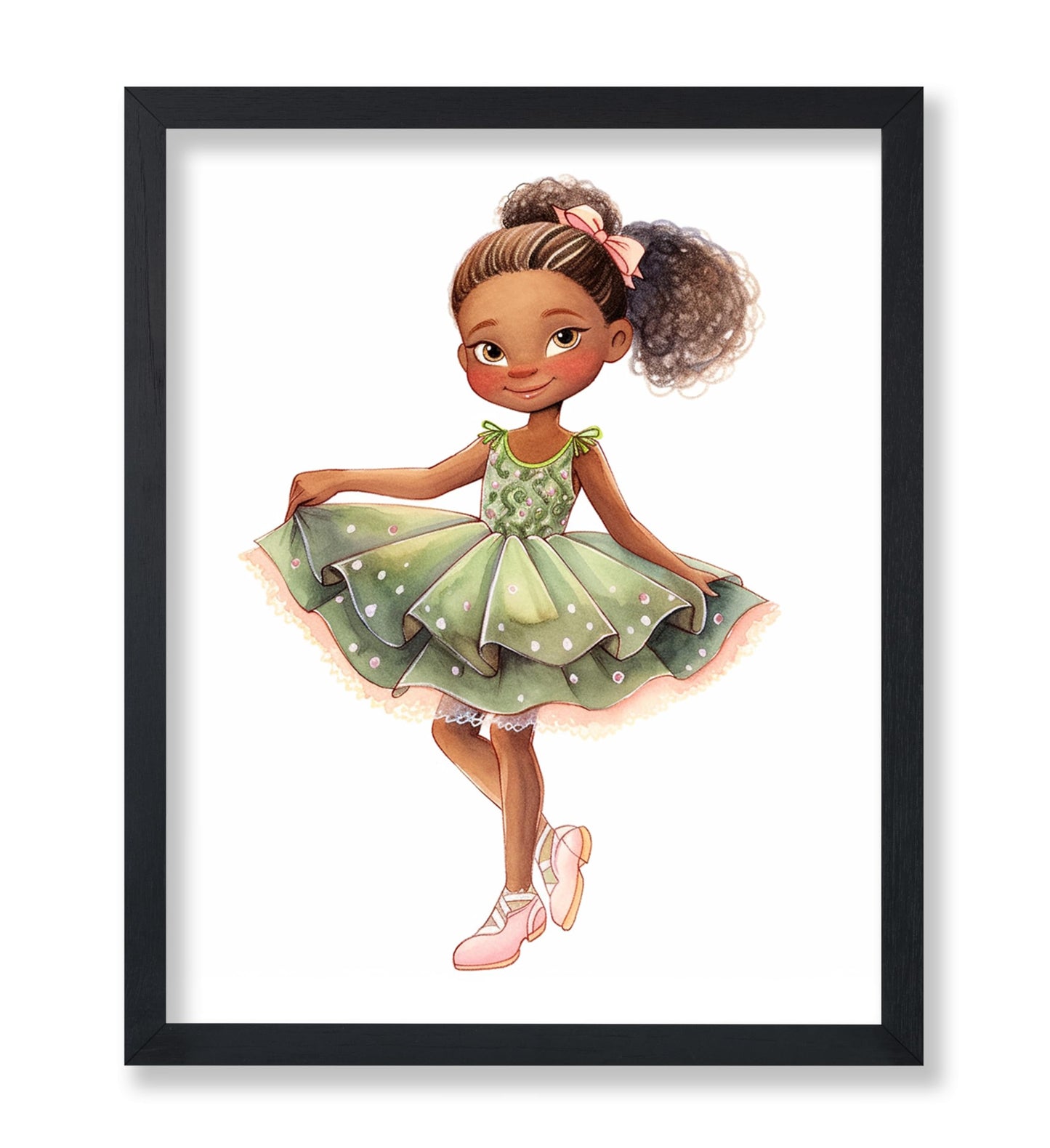 Little Black Ballerina Girl No2