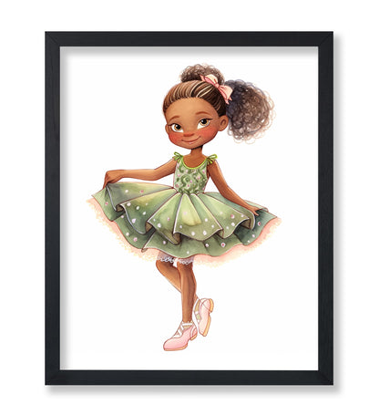 Little Black Ballerina Girl No2