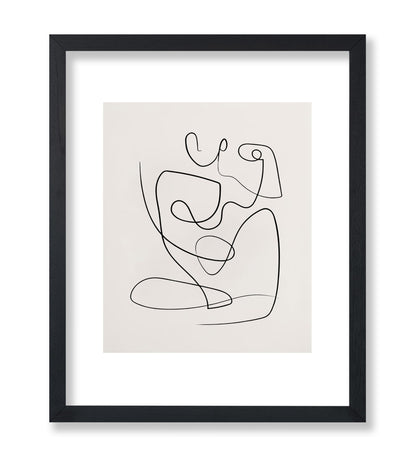 Woman Figure Line Drawing