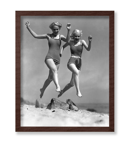 Actresses Running on the Beach