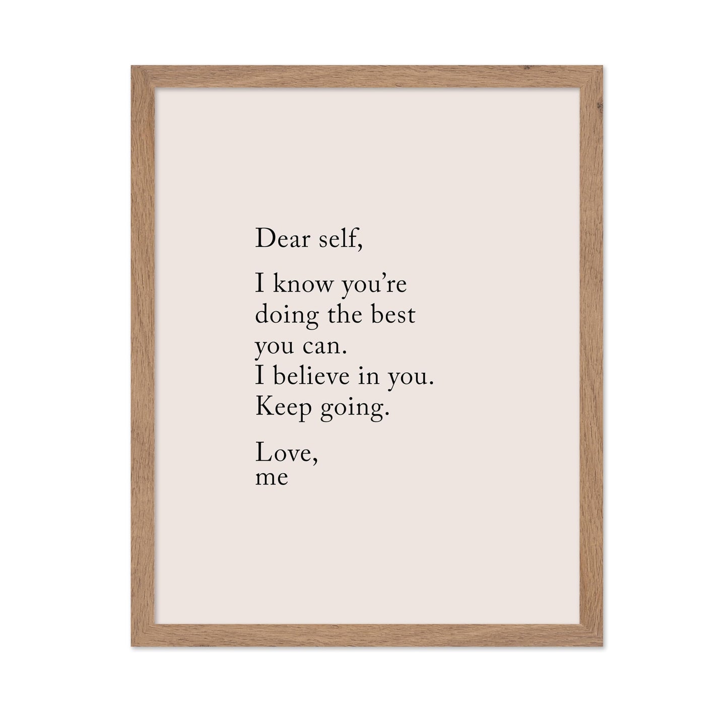 I Believe In You Keep Going