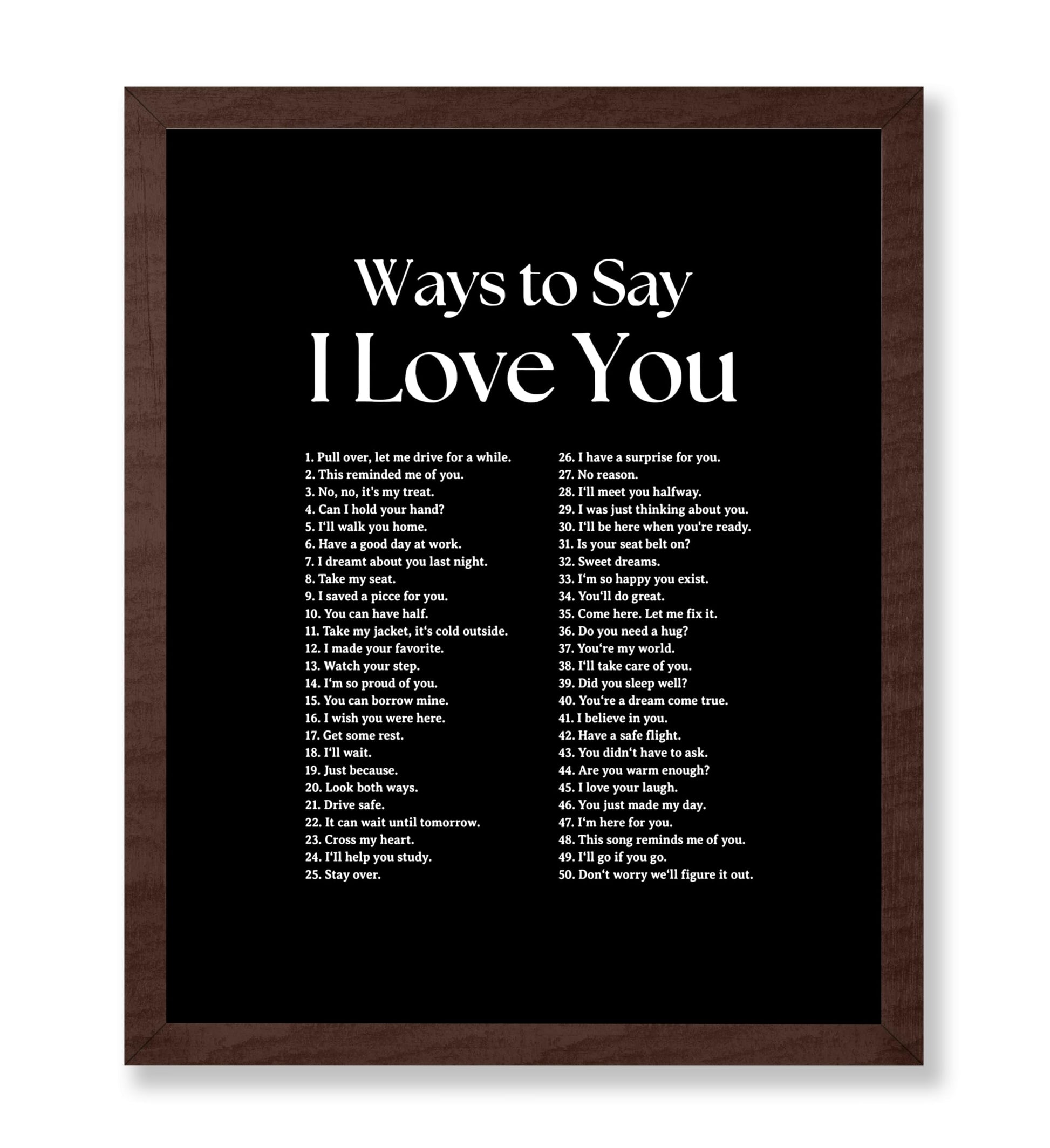 Ways To Say I Love You No6