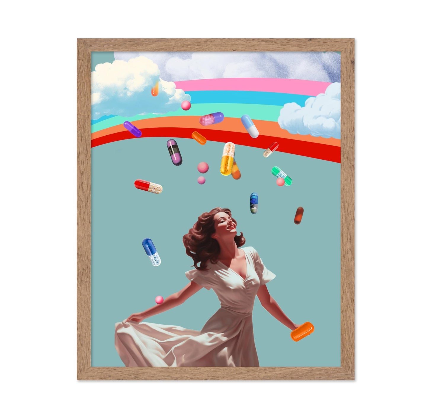 Woman under Rainbow