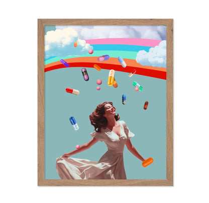 Woman under Rainbow