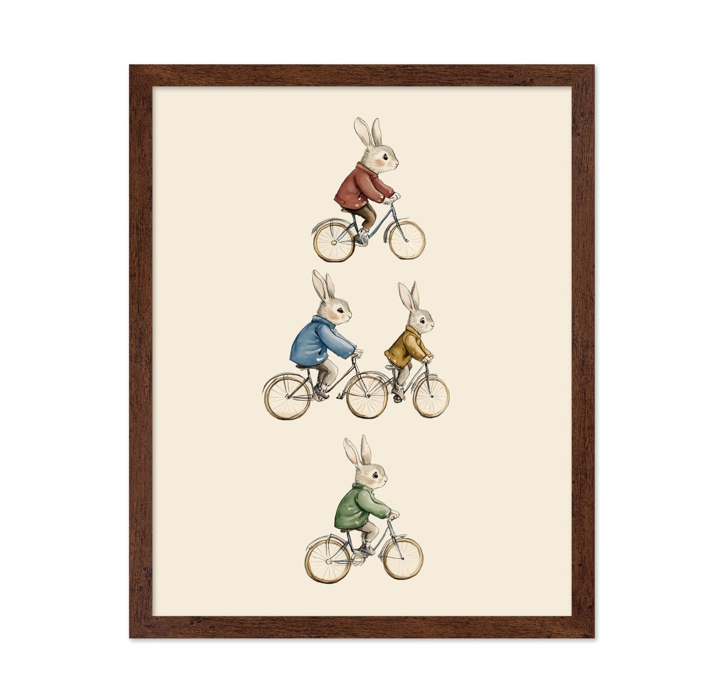 Rabbits on Bicycle