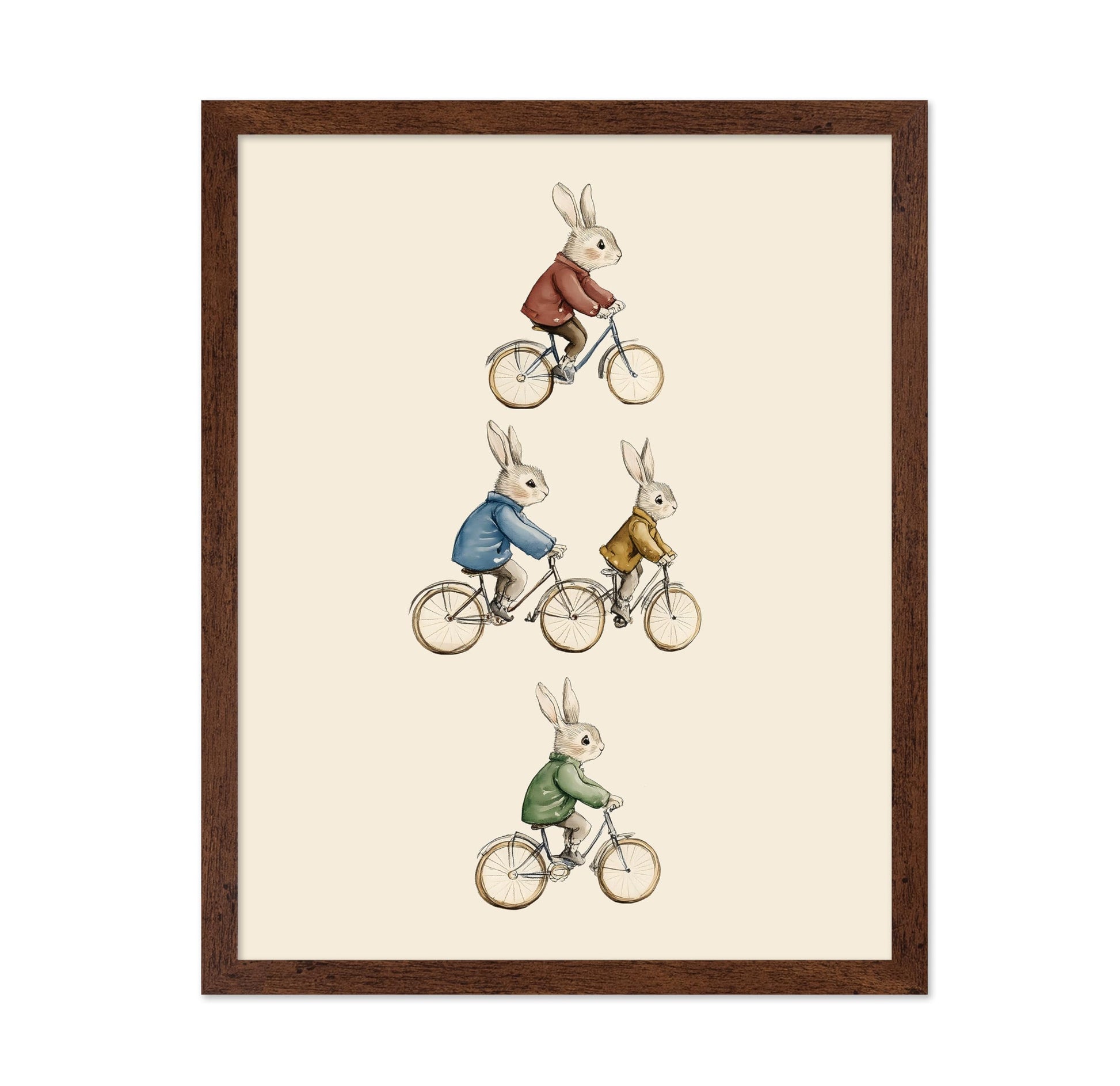 Rabbits on Bicycle