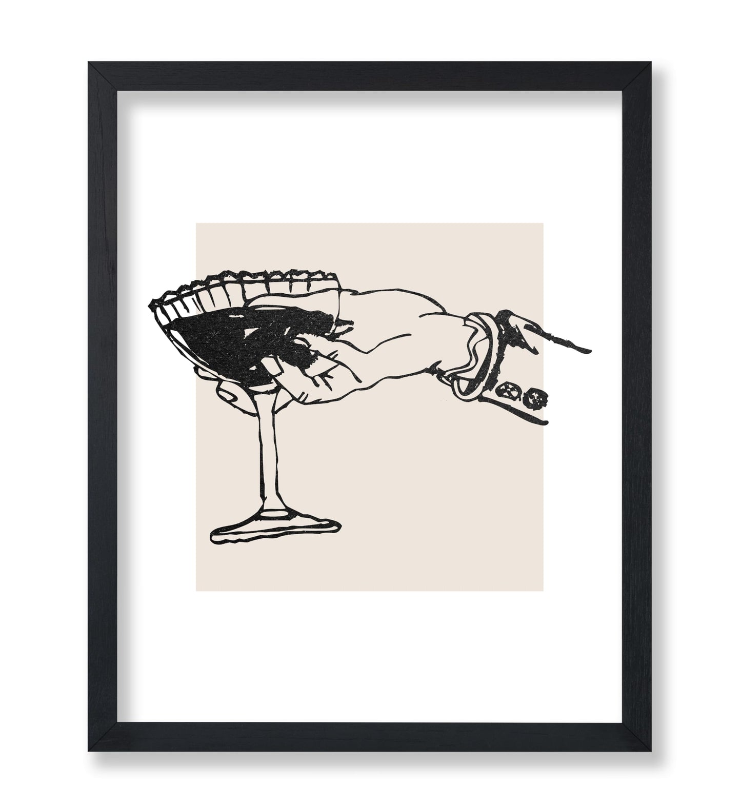 Wine on Hand Sketch