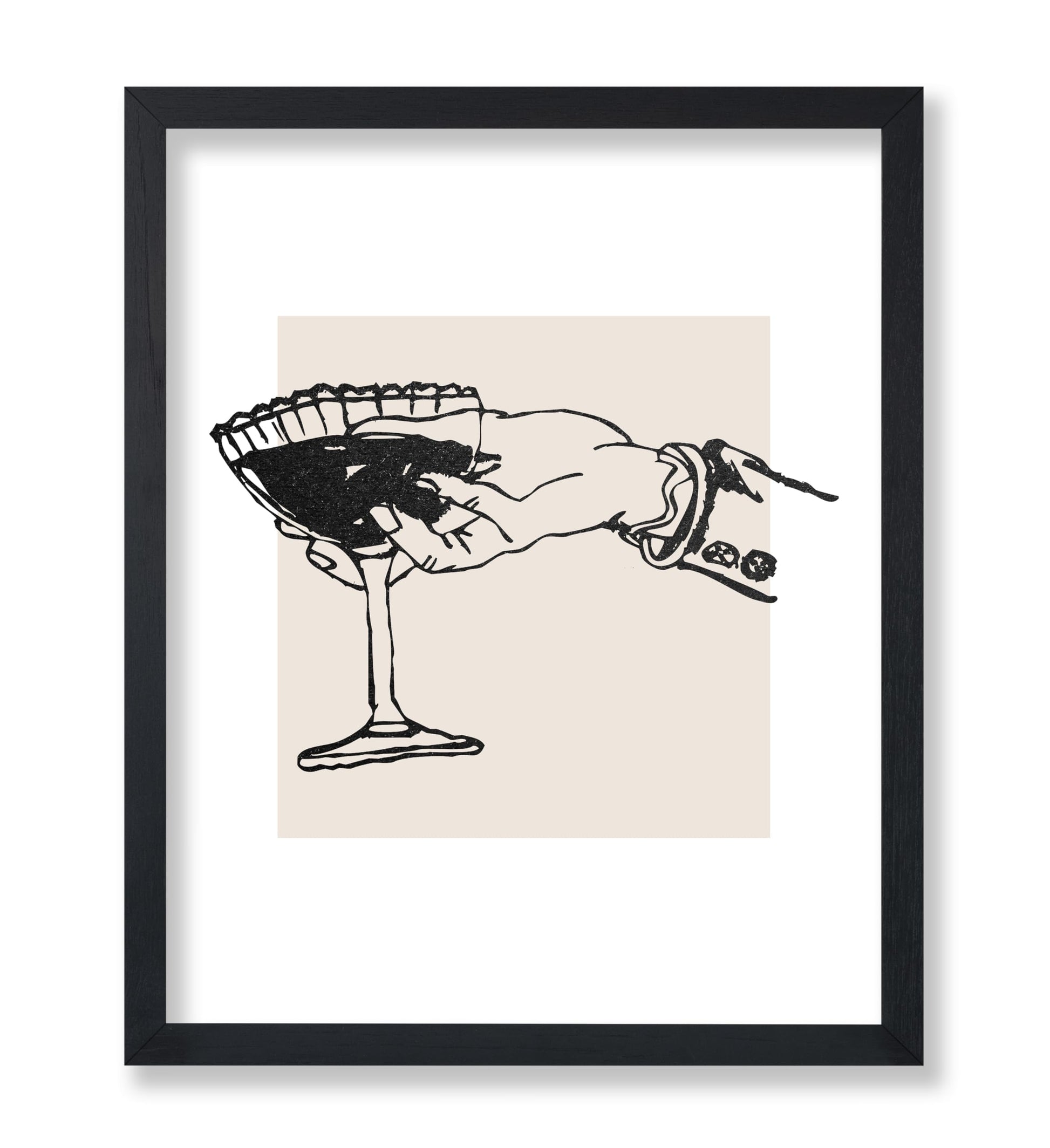 Wine on Hand Sketch