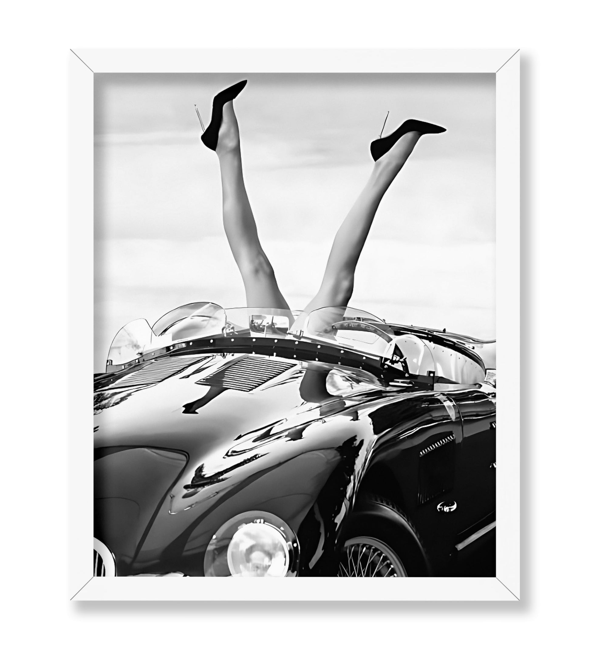 Legs Hanging Out of Car