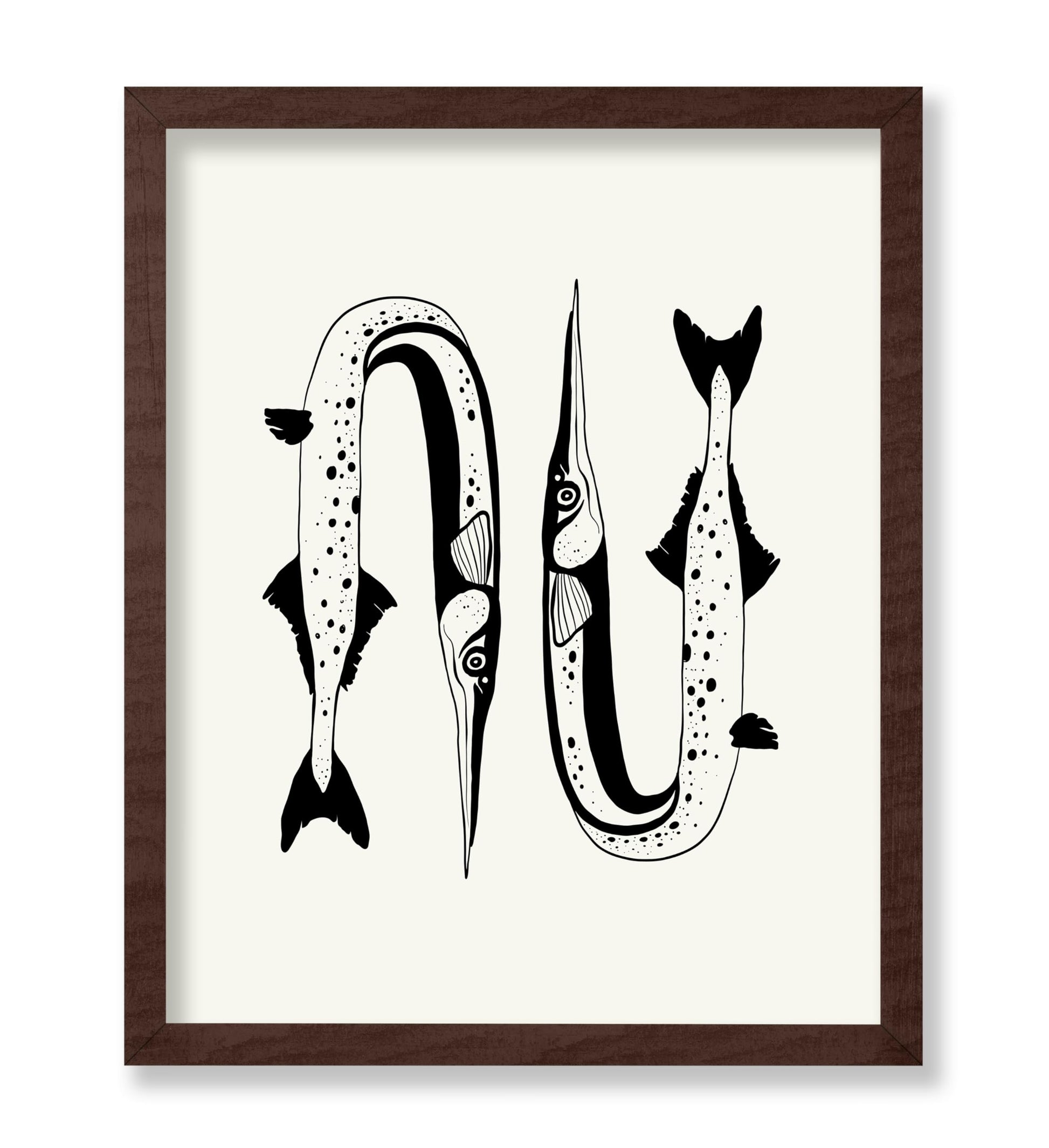 Abstract Needlefish