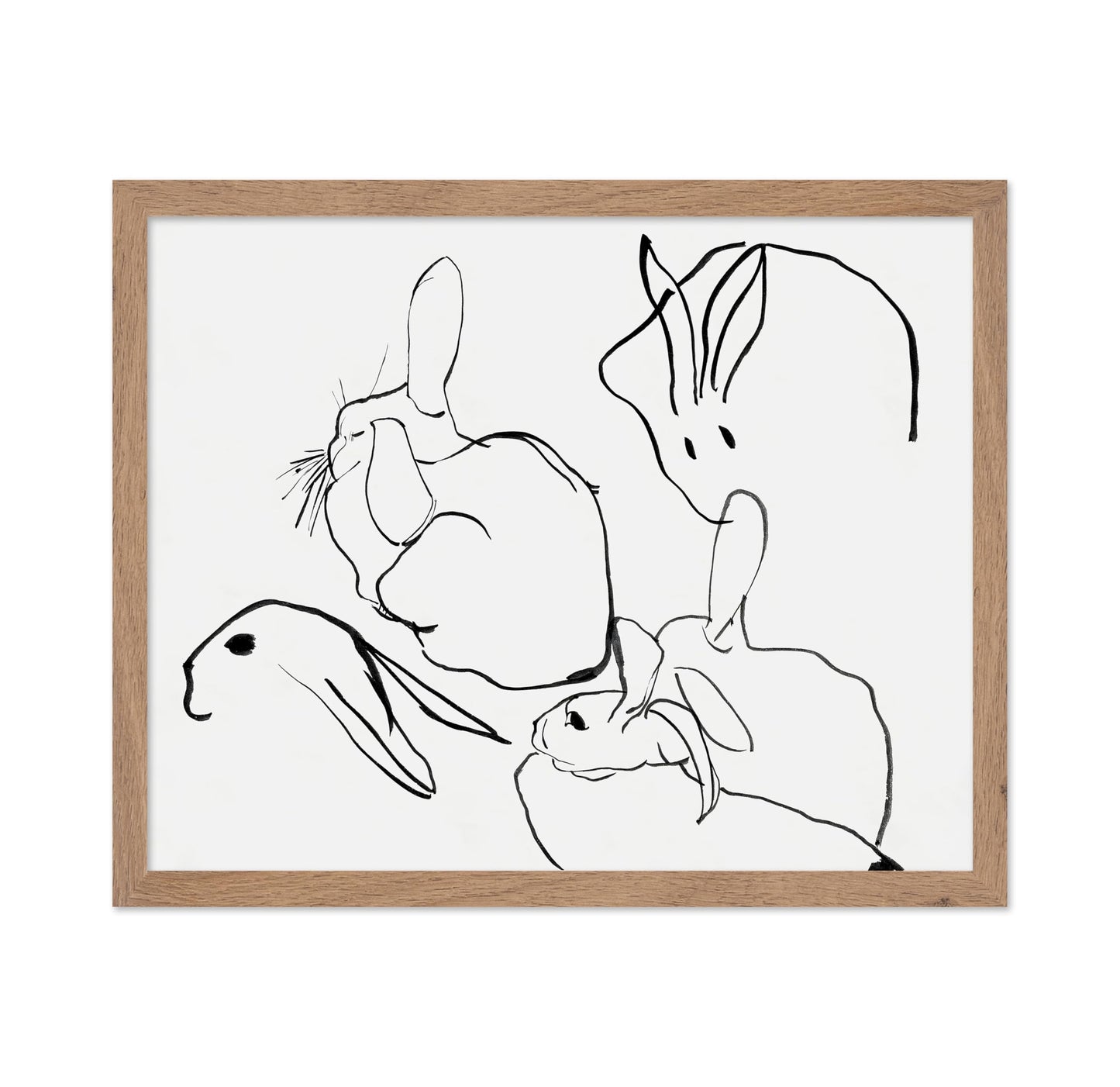 Line Drawing of Bunnies