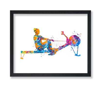 Watercolor Rowing