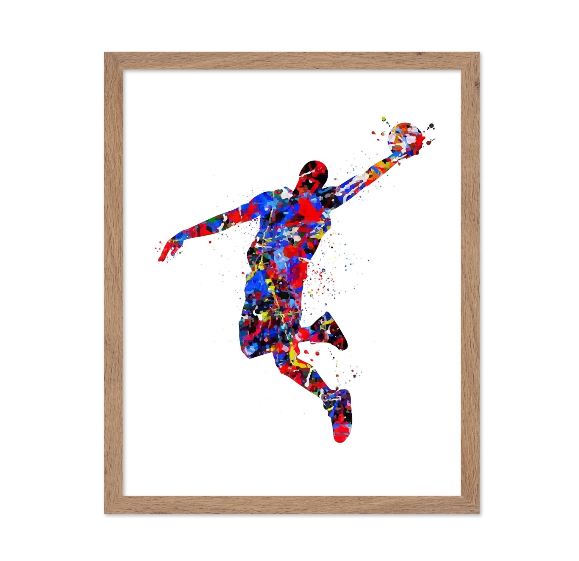 Watercolor Basketball No2