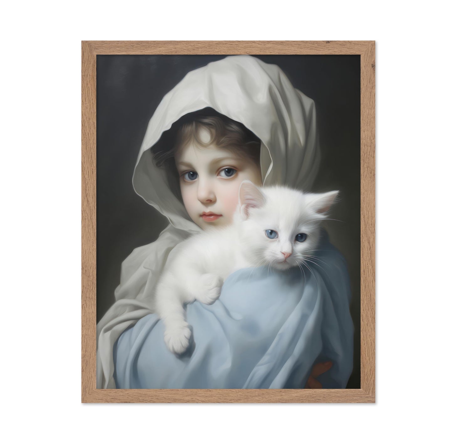 Little Girl with a Cat