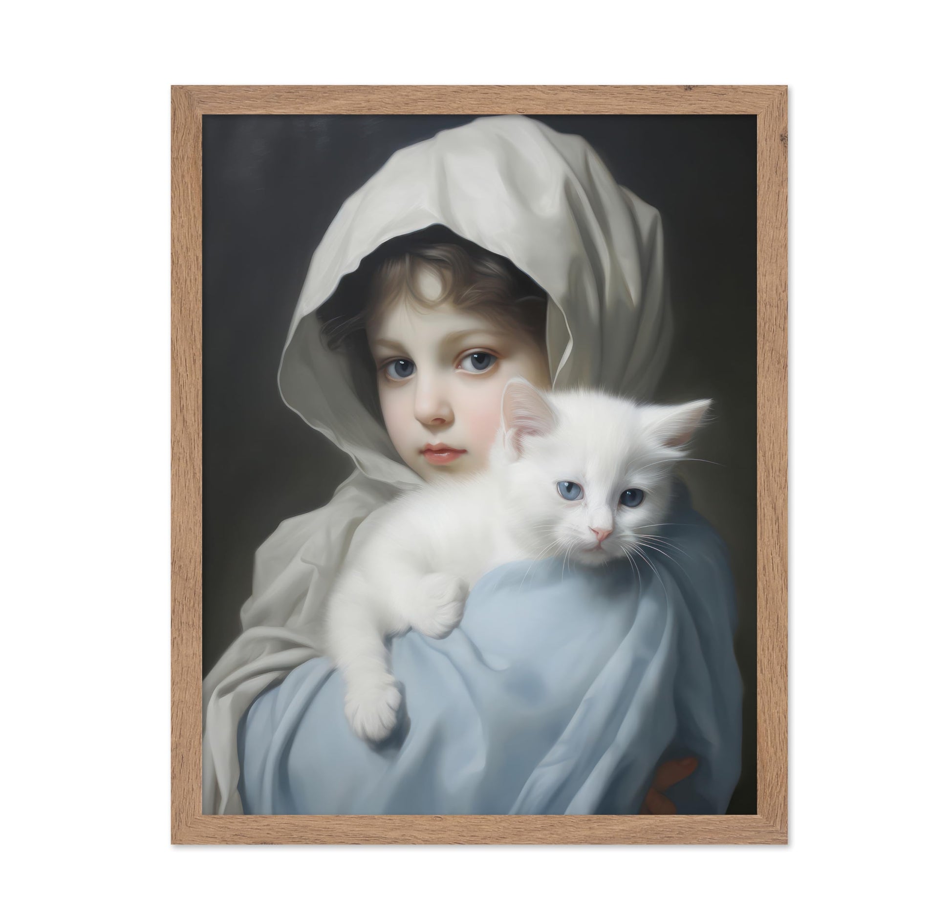 Little Girl with a Cat