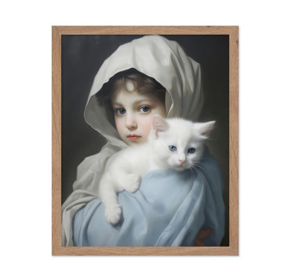 Little Girl with a Cat