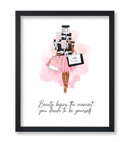 Beauty Begins The Moment You Decide To Be Yourself
