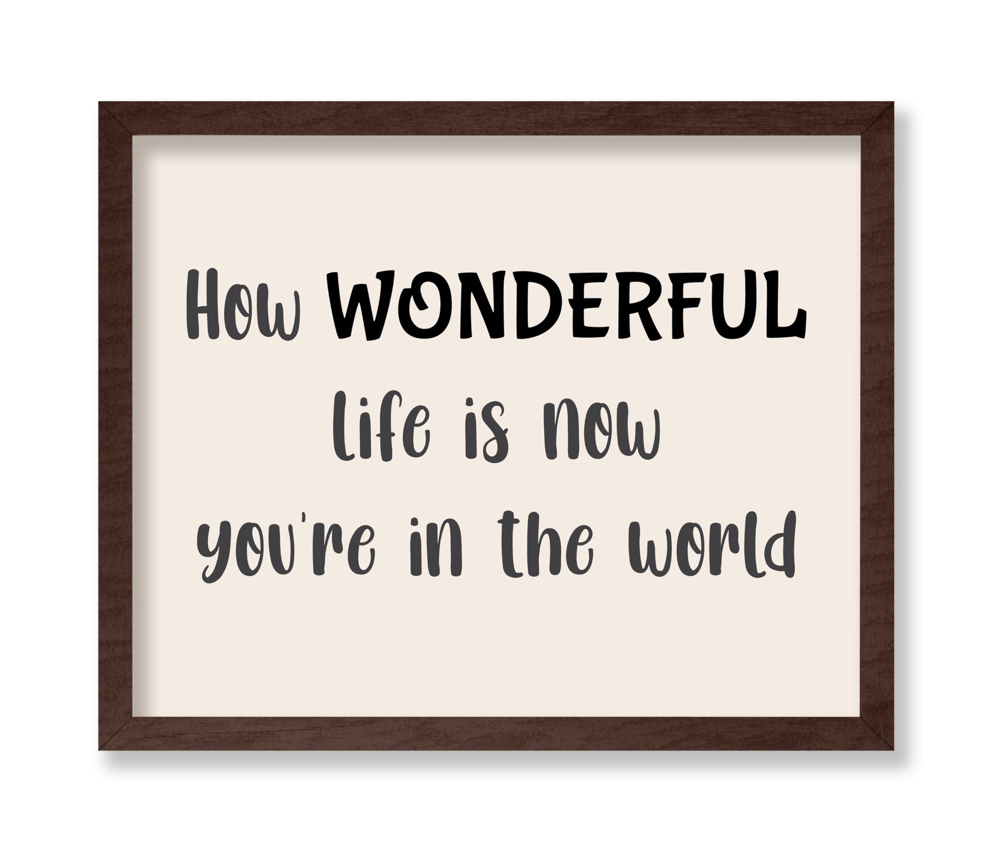 How Wonderful Life Is