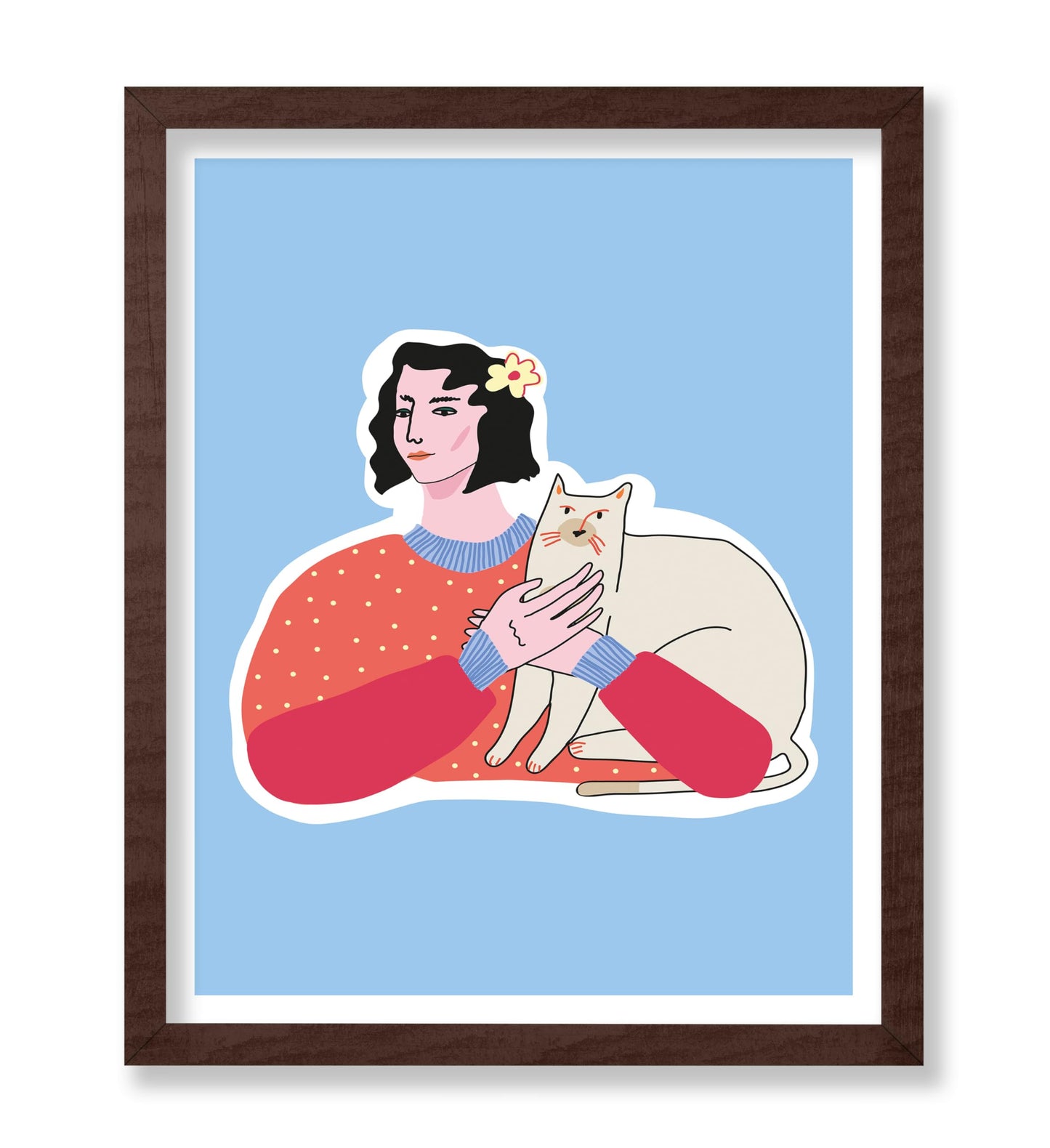 Woman with Cat No1
