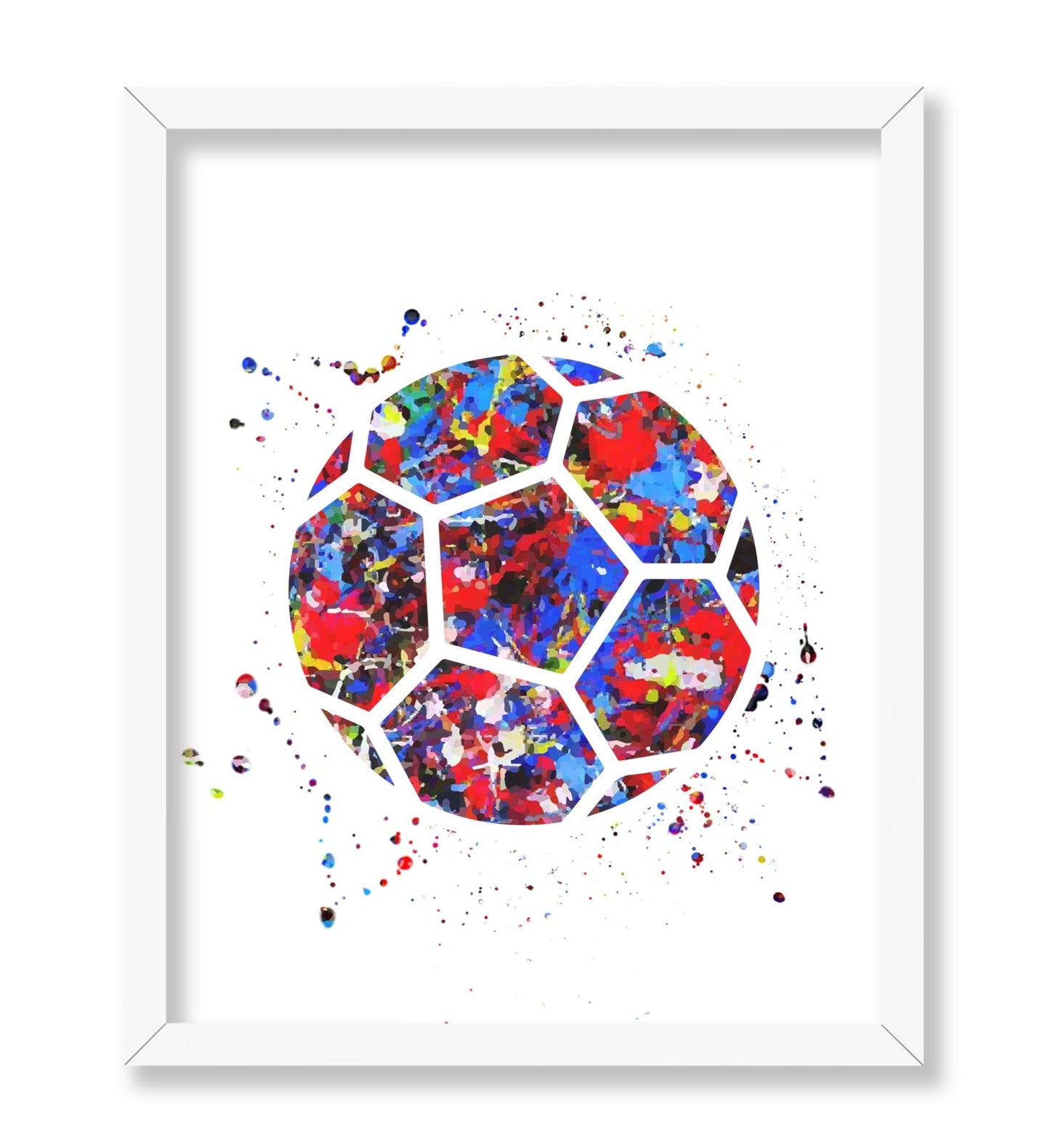 Watercolor Soccer No2