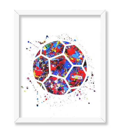Watercolor Soccer No2