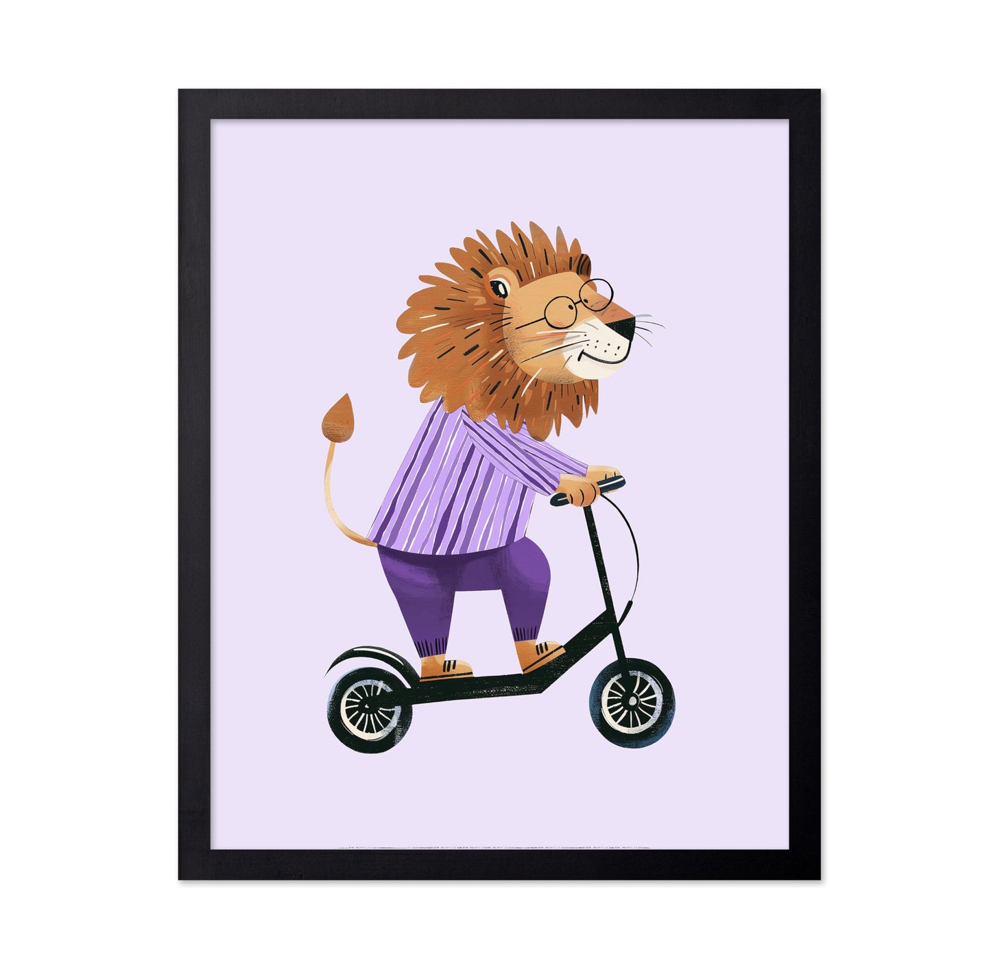 Lion on Scooter