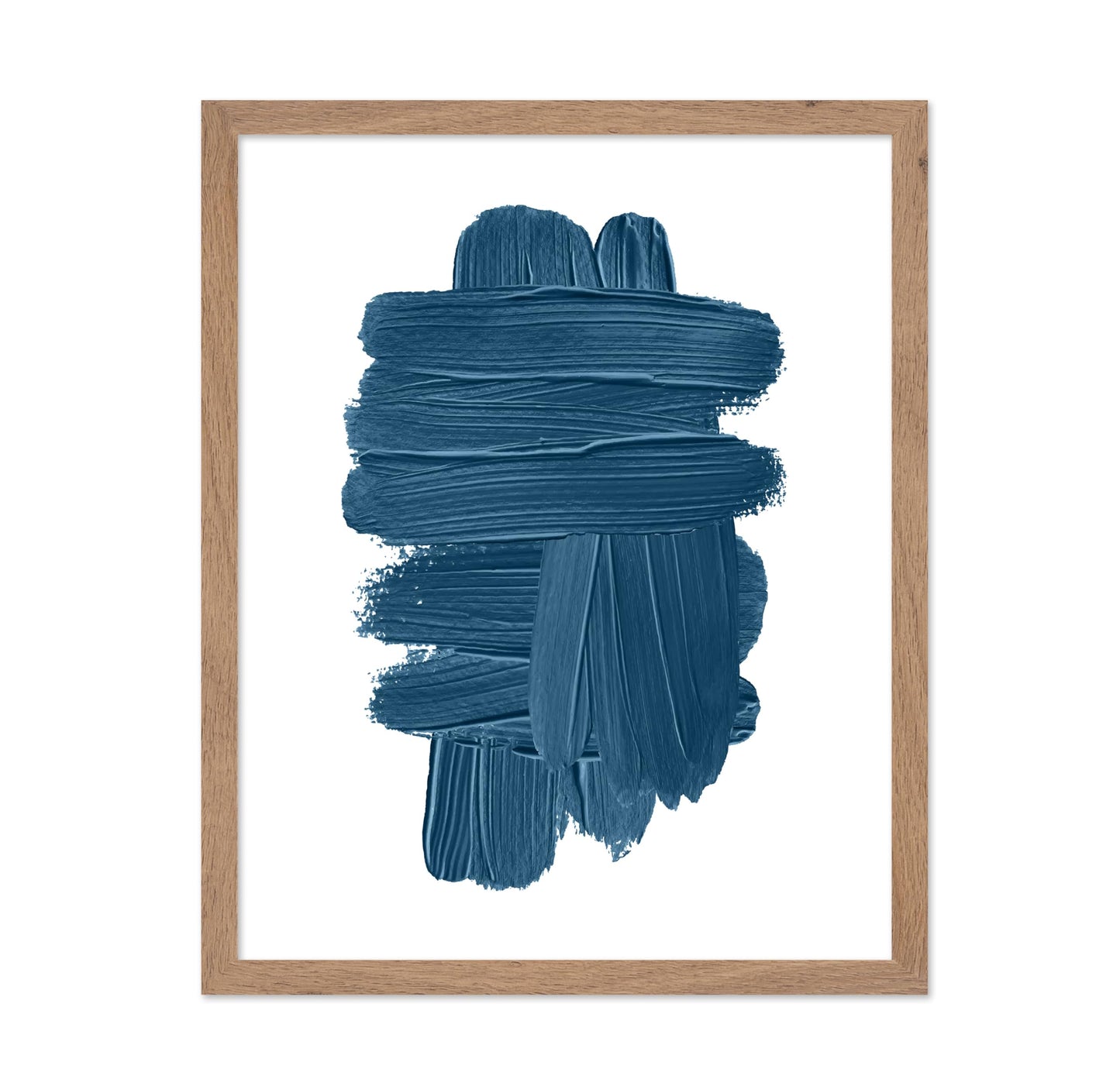 Blue Brush Strokes
