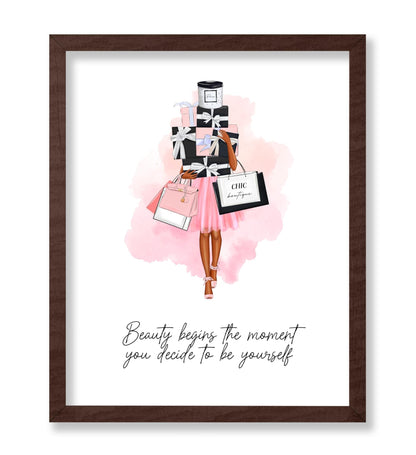 Beauty Begins The Moment You Decide To Be Yourself