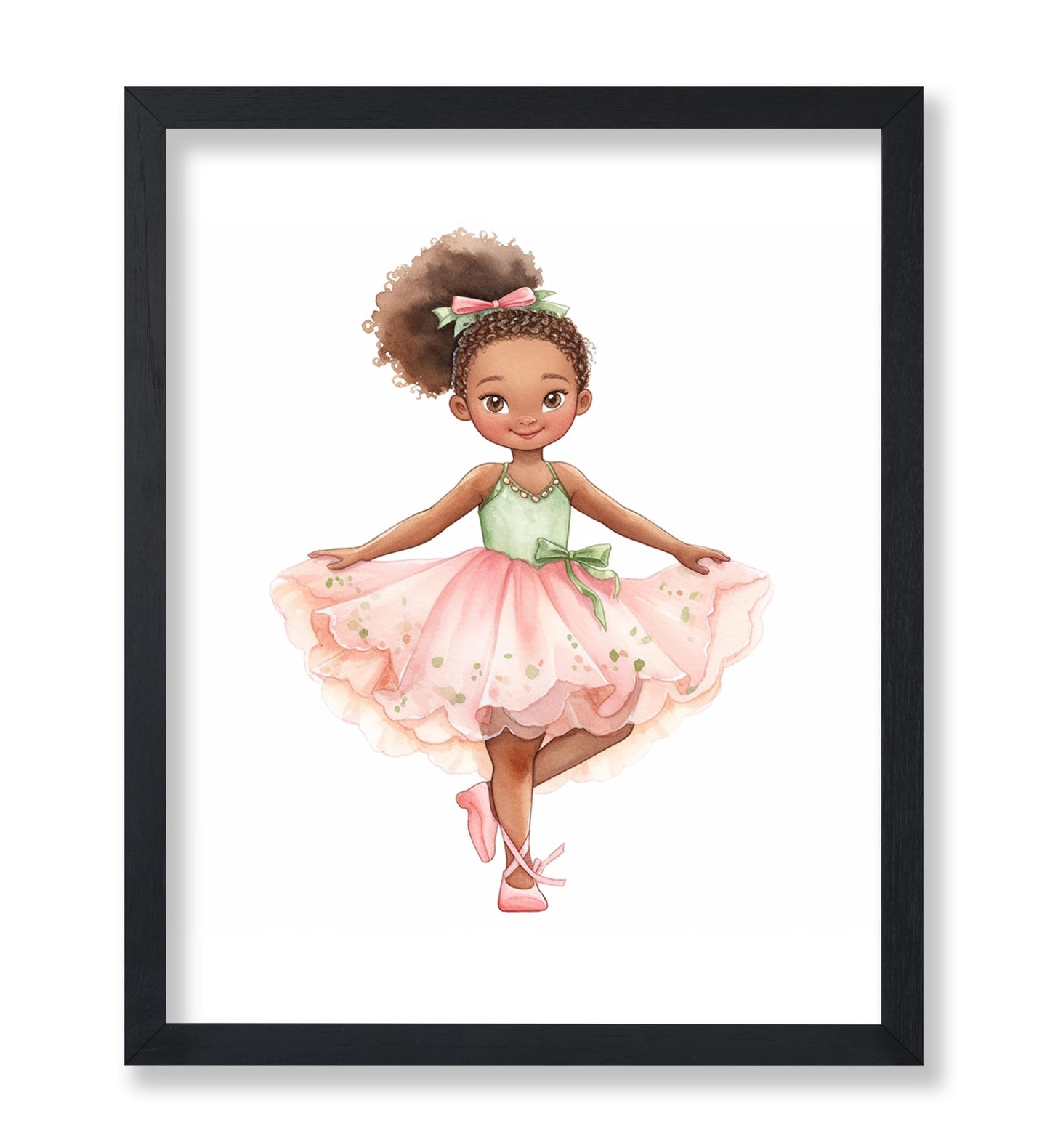 Little Black Ballerina Girl No1