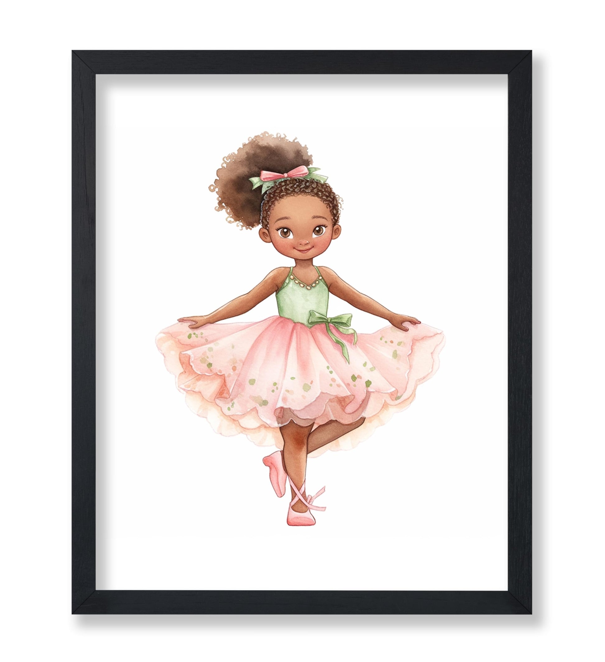Little Black Ballerina Girl No1
