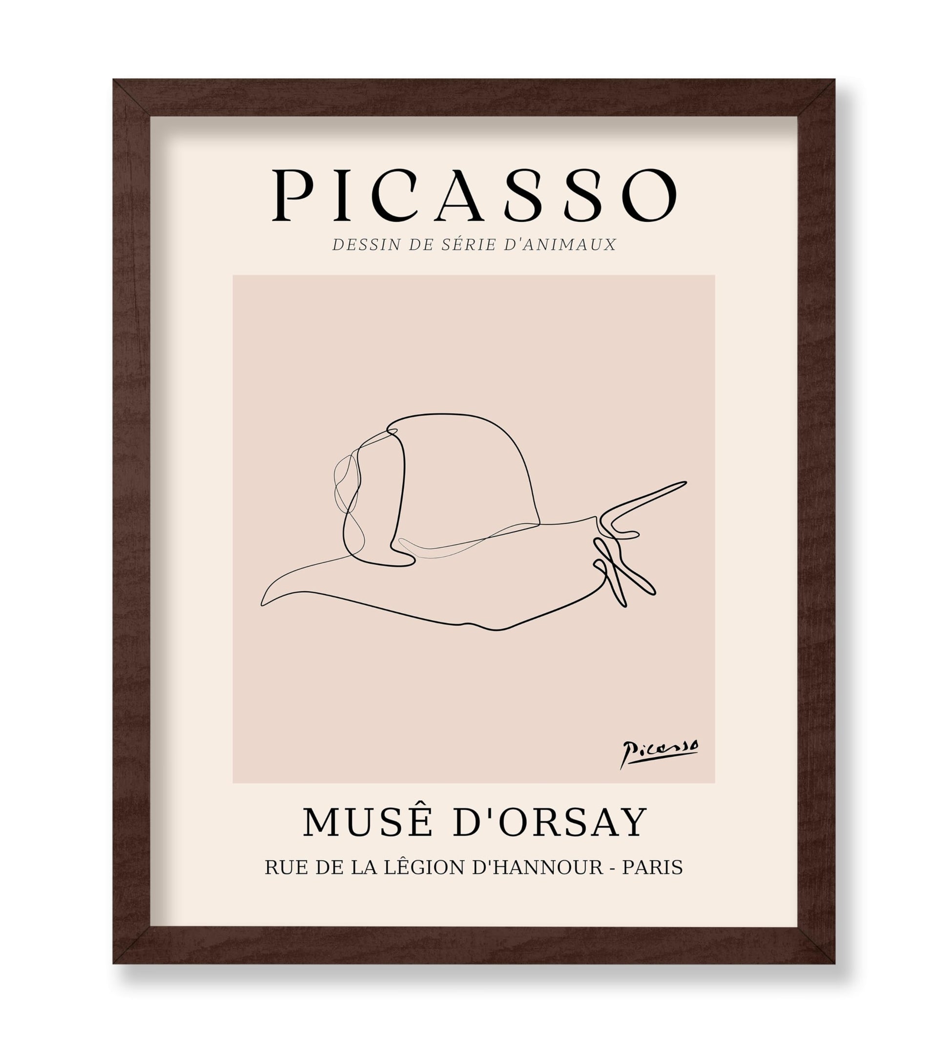 Picasso - One Line Snail Drawing