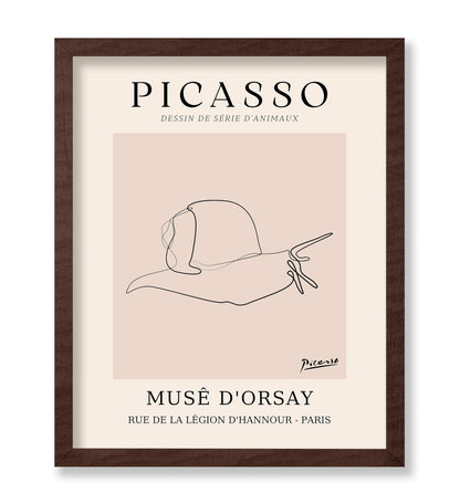 Picasso - One Line Snail Drawing