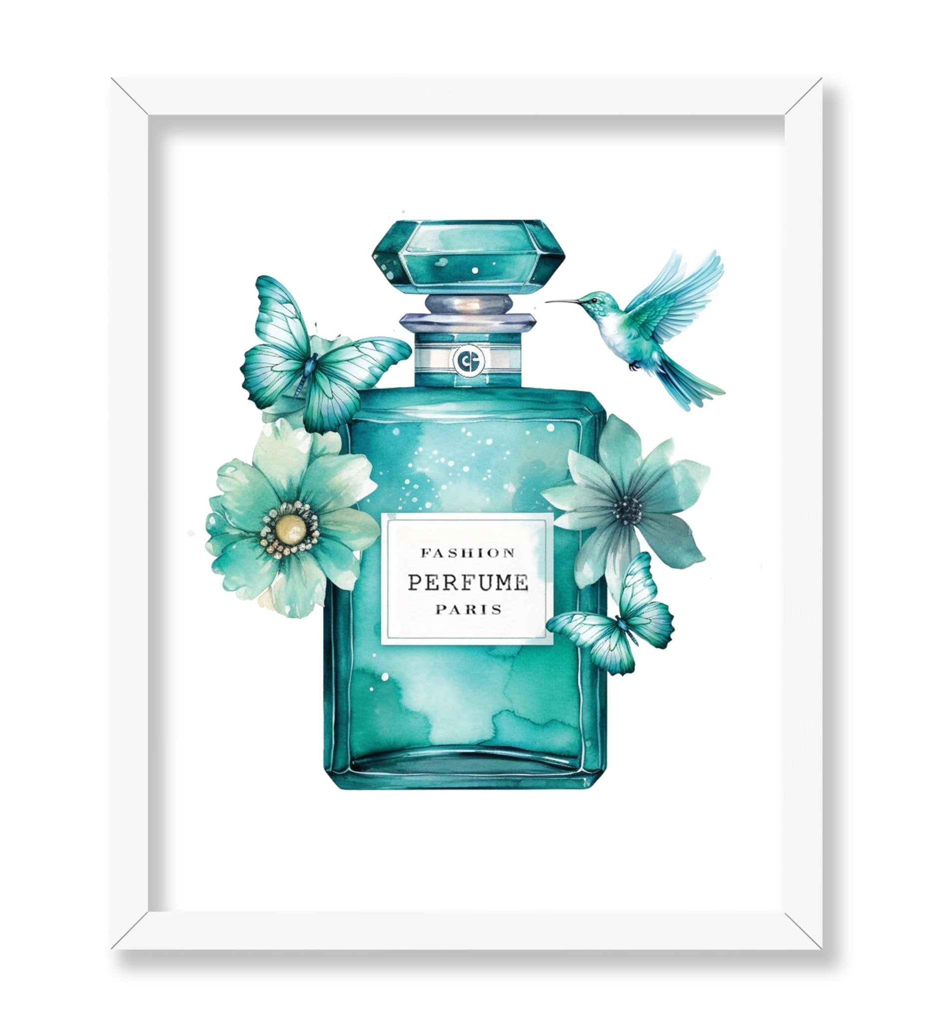Turquoise Blue Fashion Perfume